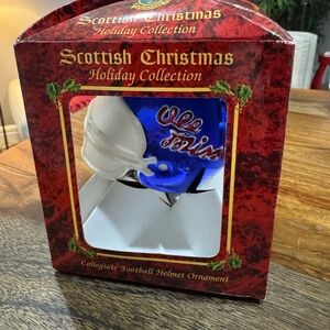 Ole Miss College Football Helmet Ornament by Scottish Christmas